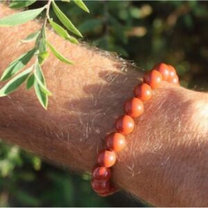 Kogelarmband heren Rode Jaspis