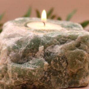 Waxinelichthouder Groene Kwarts