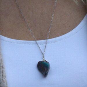 Hangertje vrije vorm Chrysocolla