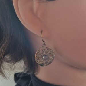 Oorbellen BOHO Bergkristal