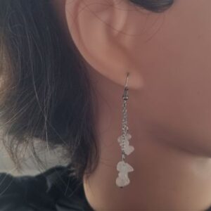 Oorbellen Veda Rozenkwarts