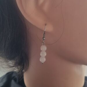 Oorbellen Essence Rozenkwarts